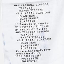 Pre Owned Emporio Armani White Layered Ruffle Bottom Skirt M