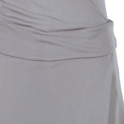Pre Owned Emporio Armani Taupe Sleeveless Dress S