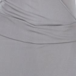 Pre Owned Emporio Armani Taupe Sleeveless Dress S