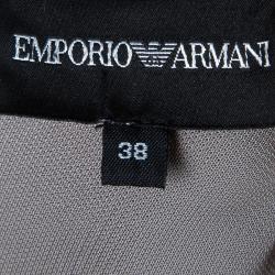 Pre Owned Emporio Armani Taupe Sleeveless Dress S