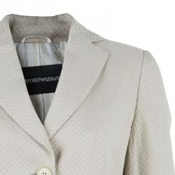 Pre Owned Emporio Armani Beige Skirt Suit M