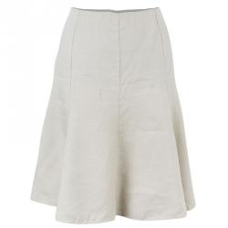 Pre Owned Emporio Armani Beige Skirt Suit M