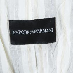 Pre Owned Emporio Armani Beige Skirt Suit M