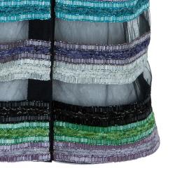 Pre Owned Emporio Armani Beaded Sleeveless Top S
