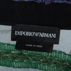 Pre Owned Emporio Armani Beaded Sleeveless Top S