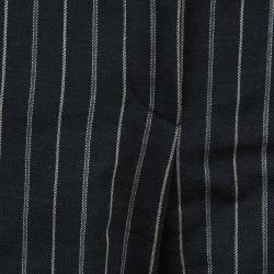 Pre Owned Emporio Armani Black Striped Pant Suit S