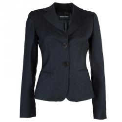 Pre Owned Emporio Armani Charcoal Pant Suit S