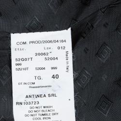 Pre Owned Emporio Armani Black Tailored Blazer S