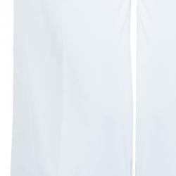 Pre Owned Emporio Armani White Flared Denim Jeans S