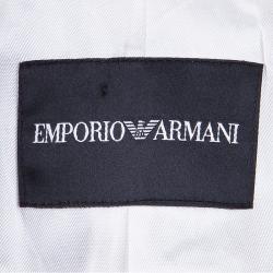 Pre Owned Emporio Armani White Tailored Blazer M