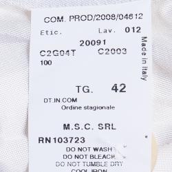 Pre Owned Emporio Armani White Tailored Blazer M