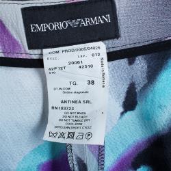 Pre Owned Emporio Armani Floral Print Pants S