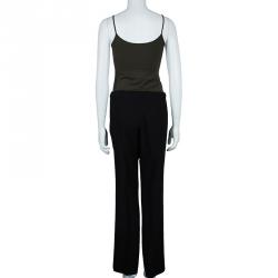Pre Owned Emporio Armani Black Tailored Trousers L