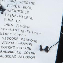 Pre Owned Emporio Armani Black Tailored Trousers L