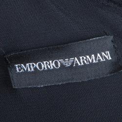 Pre Owned Emporio Armani Black Sequin Cocktail Dress M