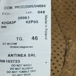 Pre Owned Emporio Armani Brown Perforated Leather Jacket L