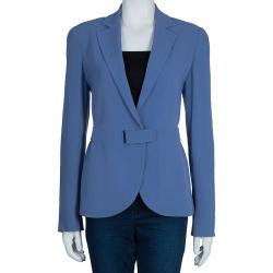 Pre Owned Emporio Armani Loop Detail Blazer M