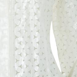 Pre Owned Emporio Armani White Laser Cut Jacket M