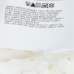 Pre Owned Emporio Armani White Laser Cut Jacket M