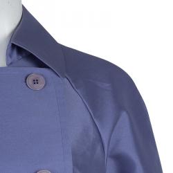 Pre Owned Emporio Armani Lilac Double Breasted Belted Jacket S