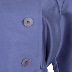 Pre Owned Emporio Armani Lilac Double Breasted Belted Jacket S