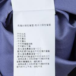 Pre Owned Emporio Armani Lilac Double Breasted Belted Jacket S