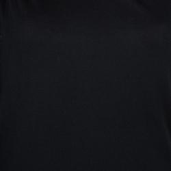 Pre Owned Emporio Armani Black Knit Asymmetric Dress M