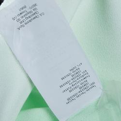 Pre Owned Emporio Armani Pale Mint Green Asymmetric Jacket L