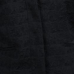 Pre Owned Emporio Armani Black Textured Draped Collar Cropped Jacket M