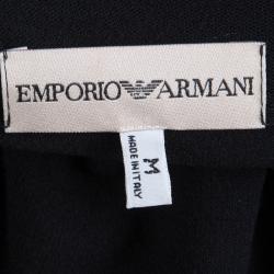 Pre Owned Emporio Armani Black Turtleneck Pocket Detail Longsleeve Sweater M  