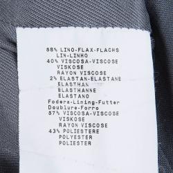 Pre Owned Emporio Armani Grey Sleevless Fitted Shift Dress M