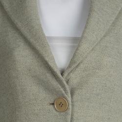 Pre Owned Emporio Armani Light Green Wool Blazer S