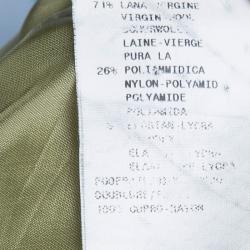 Pre Owned Emporio Armani Light Green Wool Blazer S