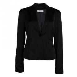 Pre Owned Emporio Armani Black Tailored Blazer M