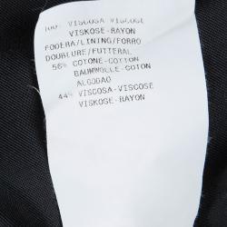 Pre Owned Emporio Armani Black Tailored Blazer M