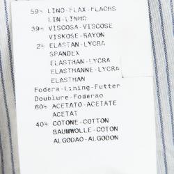 Pre Owned Emporio Armani Navy Blue Notched Collar Blazer S