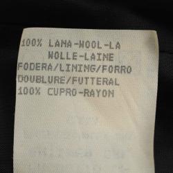 Pre Owned Emporio Armani Black Tailored Skirt Suit S