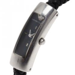 Pre Owned Emporio Armani Black Stainless Steel AR5558 Women's Wristwatch 12MM