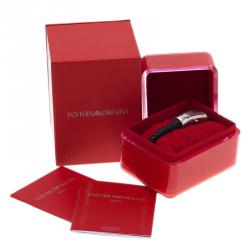 Pre Owned Emporio Armani Black Stainless Steel AR5558 Women's Wristwatch 12MM