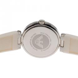 Pre Owned Emporio Armani Silver Stainless Steel AR0736 Women's Wristwatch 39MM