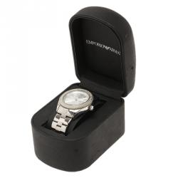 Pre Owned Emporio Armani AR-5781 Stainless Steel & Crystal Women's Wristwatch 39MM