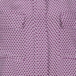 Equipment Purple Printed Silk Long Sleeve Blouse M
