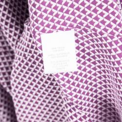 Equipment Purple Printed Silk Long Sleeve Blouse M