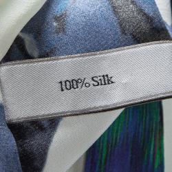 Pre Owned قميص إيردم سيسيليا حرير مطبوع متعدد الألوان بأكمام طويلة.