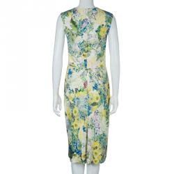 Erdem Multicolor Print Sleeveless Knit Dress L