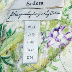Erdem Multicolor Print Sleeveless Knit Dress L