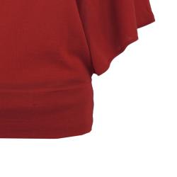 Pre Owned Escada Red Knit Embellished Top S