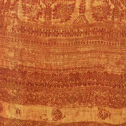 Pre Owned Escada Orange Linen Maxi Dress S