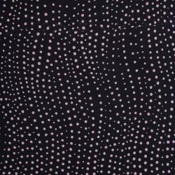 Pre Owned Escada Navy Blue Dot Print Silk Blouse and Skirt Set M
