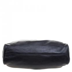 Pre Owned Escada Black Leather Shoulder Bag